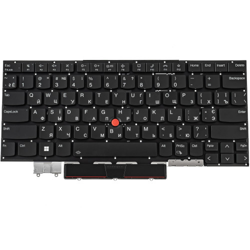 Клавиатура для ноутбука LENOVO (ThinkPad: X1 Carbon 9th Gen) ukr, black, без фрейма, подсветка клавиш (ОРИГИНАЛ)