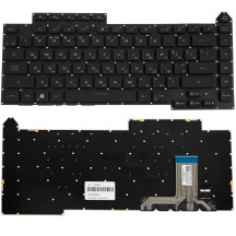 Клавиатура для ноутбука ASUS (G513 series) ukr, black, без фрейма, подсветка клавиш (RGB Per Key)