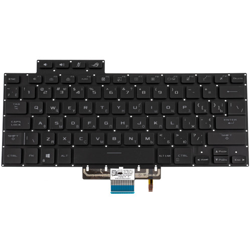 Клавиатура для ноутбука ASUS (GA503 series) ukr, black, без фрейма, подсветка клавиш (RGB) (ОРИГИНАЛ)