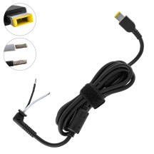 Оригінальний DC кабель живлення для БП LENOVO 300W USB+pin, опір 8.6 кОм !!!, 2 дроти (2x2мм), довжина 170см, 2 феритові кільця (Square 5 Pin DC Plug) (від БП до ноутбука)