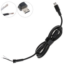 Оригинальный DC кабель питания для БП MSI 330W, Special USB, 2 провода (2x2мм), прямой штекер, 2 ферритовых кольца, длина 170см (от БП к ноутбуку)