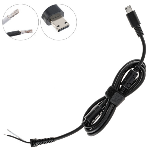Оригінальний DC кабель живлення для БП MSI 330W, Special USB, 2 дроти (2x2мм), прямий штекер, 2 феритові кільця, довжина 170см (від БП до ноутбука)