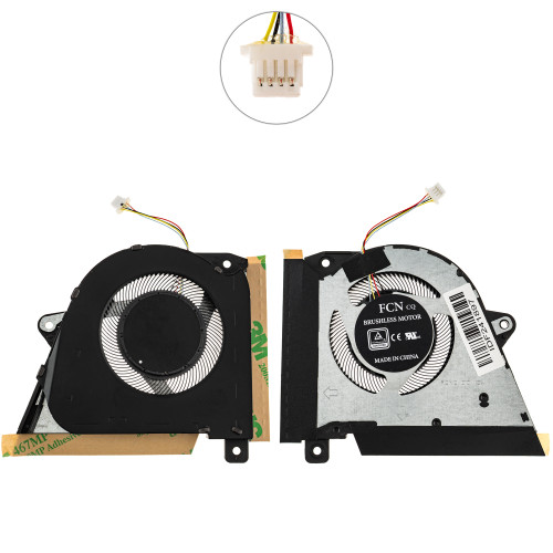 Оригинальный вентилятор для ноутбука ASUS ROG Zephyrus G14 GA401II (VGA FAN), GA401IH, GA401IU, GA401IV, 12V (13NR03F0AP0301) (Кулер)