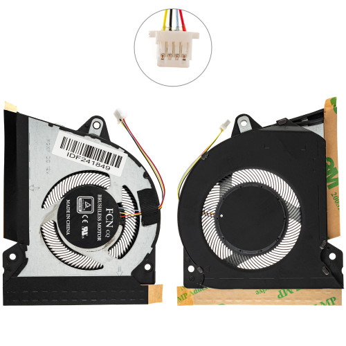 Оригінальний вентилятор для ноутбука ASUS ROG Zephyrus G14 GA401II (CPU FAN), GA401IH, GA401IU, GA401IV, 12v (13NR03F0AP0101) (Кулер)
