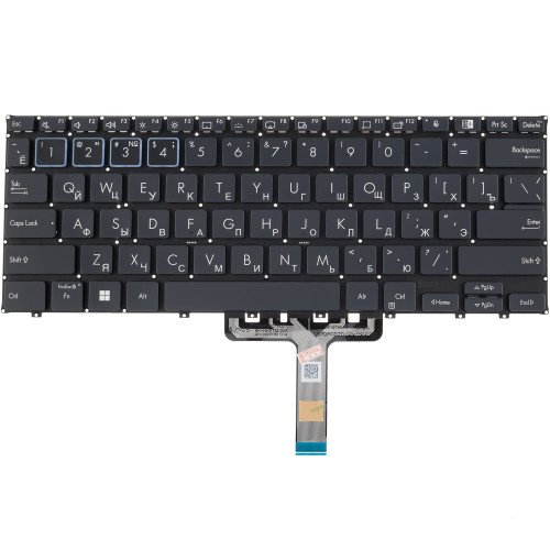 Клавиатура для ноутбука ASUS (B5402 series) rus, black, без фрейма