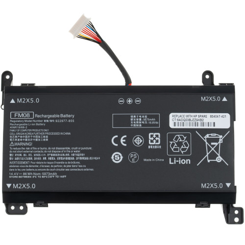 Батарея для ноутбука HP FM08 12pin (Omen 17-AN000 series) 14.6V 5900mAh black
