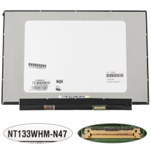 Матриця 13.3 NT133WHM-N47 (1366*768, 30pin(eDP), LED, SLIM(без планок та вушок), матова, роз'єм праворуч знизу) для ноутбука