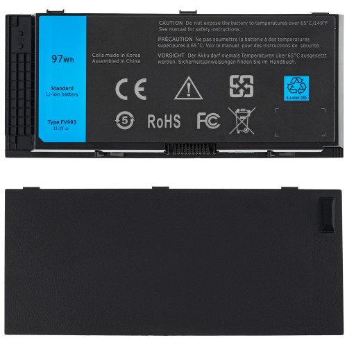 Батарея для ноутбука DELL N71FM (Precision: M4600, M4700, M6600, M6700 series) 11.1V 8310mAh 97Wh Black