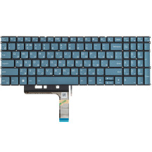 Клавіатура для ноутбука LENOVO (Yoga Pro 9 16IRP8) rus, dark blue, без кадру, підсвічування клавіш