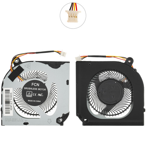 Вентилятор для ноутбука ACER NITRO 5 AN517-52, AN515-44, AN515-55, (CPU FAN), З КРИШКОЮ, 4pin (OEM)