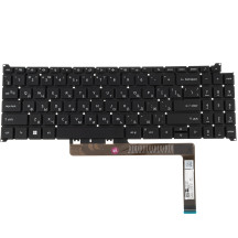 Клавіатура для ноутбука ACER (SFG16-71) rus, black, без фрейму, підсвічування клавіш