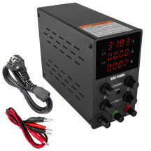 Лабораторний блок живлення SPS-3010 30 V, 10 A, цифрова індикація, 4 розряди, black