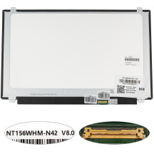 Матриця 15.6 NT156WHM-N42 (1366*768, 30pin(eDP), LED, SLIM(вертикальні вушки), матова, роз'єм праворуч знизу) для ноутбука (renew)