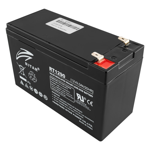 Аккумуляторная батарея Ritar 12V 9Ah AGM RT1290, Black Case, 151x65x94, 2.3kg