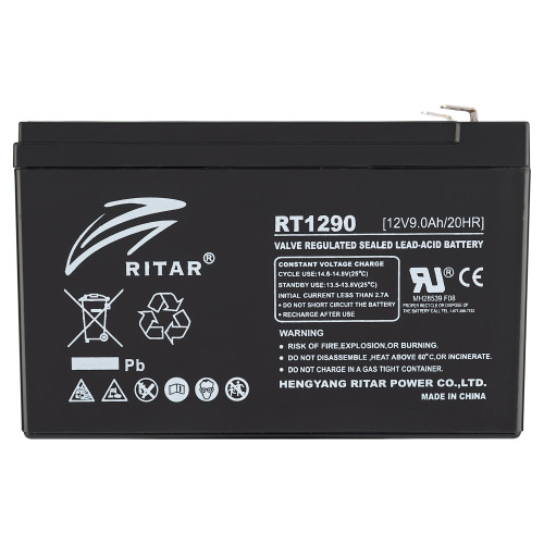 Аккумуляторная батарея Ritar 12V 9Ah AGM RT1290, Black Case, 151x65x94, 2.3kg