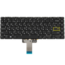 Клавіатура для ноутбука ASUS (X421 series) rus, black, без фрейма, підсвічування клавіш (yellow Enter)