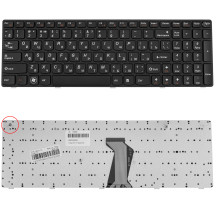 УЦІНКА Клавіатура для ноутбука LENOVO (B570, B575, B580, B590, V570, V575, V580, Z570, Z575) rus, black, black frame
