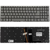 Клавіатура для ноутбука LENOVO (IdeaPad: 330S-15) ukr, black, без фрейма, підсвічування клавіш(оригінал)