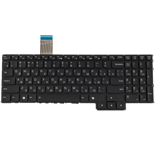 Клавиатура для ноутбука LENOVO (Legion: 5-15 series), rus, black, без фрейма, подсветка клавиш (copilot)