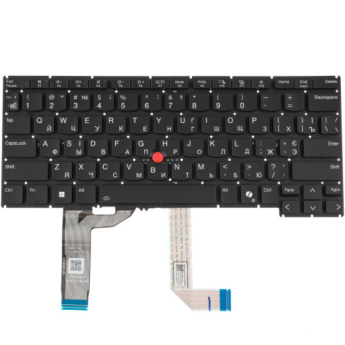 Клавиатура для ноутбука LENOVO (ThinkPad: L13 Gen 6) rus, black, подсветка клавиш (copilot)