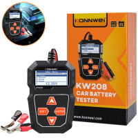 Тестер аккумуляторных батарей Konnwei KW208 6-12v, black