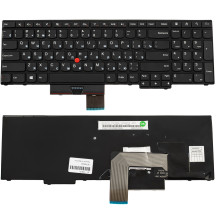 Клавіатура для ноутбука LENOVO (ThinkPad Edge: E530, E535, E545) rus, black, без джойстика