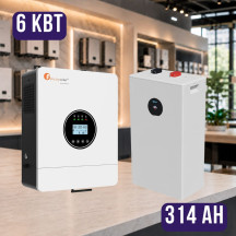 Комплект автономного енергоживлення: Felicity IVEM6048-II 48В 6 кВт+ Deye SE-F16-С 51.2V 314 Аh