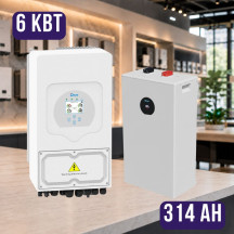 Комплект автономного енергоживлення: Deye SUN-6K-SG05LP1-EU-AM2 + Deye SE-F16-С 51.2V 314 Аh