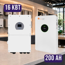 Комплект автономного енергоживлення: Deye SUN-16K-SG01LP1-EU-AM3-P WiFi 48 В 16 кВт+ Felicity FLA48200 51.2V 200Ah