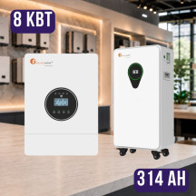Комплект автономного енергоживлення: Felicity IVEM8048-II 8 кВт 48 В+ Felicity FLA48314-EU 51.2V 314Ah 16kWh