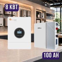 Комплект автономного енергоживлення: Felicity IVEM8048-II 8 кВт 48 В + DAH Solar DHN-LVWES05-G1 100ah 51.2V