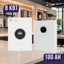 Комплект автономного енергоживлення: Felicity IVEM8048-II 8 кВт 48 В + DEYE SE-F5 Pro-C 51.2V 100 Аh