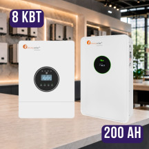 Комплект автономного енергоживлення: Felicity IVEM8048-II 8 кВт 48 В + Felicity FLA48200 51.2V 200Ah