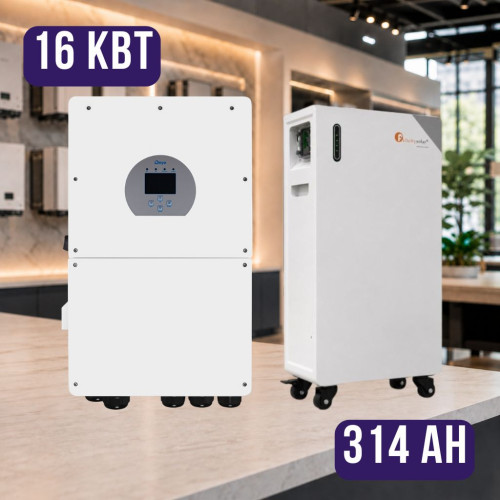 Комплект автономного енергоживлення: Deye SUN-16K-SG01LP1-EU-AM3-P WiFi 48 В 16 кВт+ Felicity FLB48314TG1-H 51.2V 314Ah