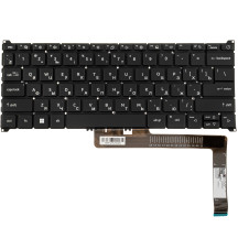 Клавіатура для ноутбука ACER (Nitro: AV14-51) rus, black, без кадру, підсвічування клавіш