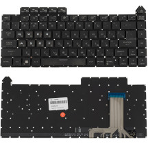 Клавіатура для ноутбука ASUS (G614 series series) rus, black, без кадру, підсвічування клавіш (RGB 4)