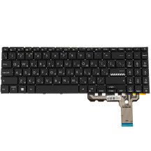 Клавиатура для ноутбука ASUS (K3604, K3605 series) rus, black, без фрейма, подсветка клавиш