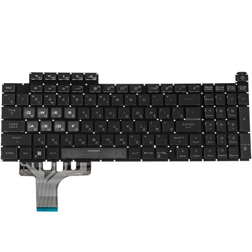 Клавиатура для ноутбука ASUS (G814 series series) rus, black, без фрейма, подсветка клавиш (RGB 4)