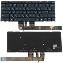 Клавіатура для ноутбука LENOVO (Slim 7 14IMH9 series), ukr, onyx black, без фрейма, підсвітка клавіш