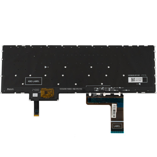 Клавиатура для ноутбука LENOVO (Legion: 5-16 series), ukr, black, без фрейма, подсветка клавиш (RGB)
