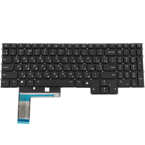 Клавиатура для ноутбука LENOVO (Legion Pro 7 16 series), ukr, black, без фрейма, подсветка клавиш (RGB Per key) (copilot)