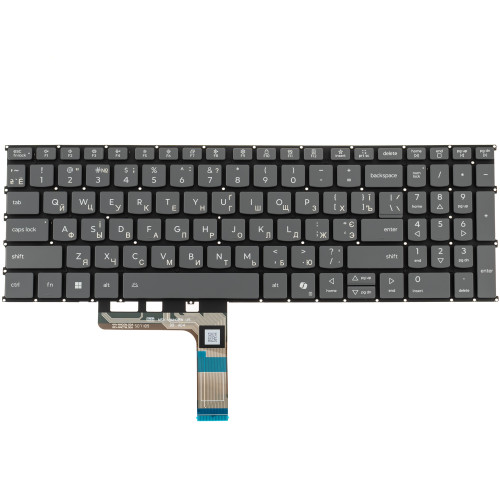 Клавиатура для ноутбука LENOVO (IdeaPad: 3-15, 3-17 series) ukr, black, без фрейма, подсветка клавиш (copilot)
