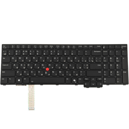 Клавиатура для ноутбука LENOVO (ThinkPad L16 Gen 2) ukr, black, подсветка клавиш (copilot)