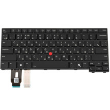 Клавиатура для ноутбука LENOVO (ThinkPad: L14 Gen 5) ukr, black, подсветка клавиш (copilot)