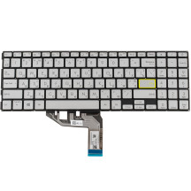 Клавиатура для ноутбука ASUS (X513, X531 series) ukr, silver, без фрейма, подсветка клавиш