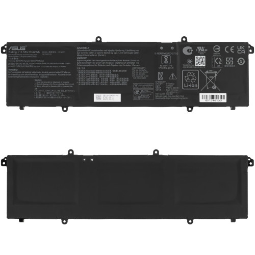 Сервисный оригинал - батарея для ноутбука ASUS C31N2201 (VivoBook X1605EA, E1504FA, K3504VA, M3504YA, TN3604YA) 11.55V 3640mAh 42Wh Black (0B200-04260200)