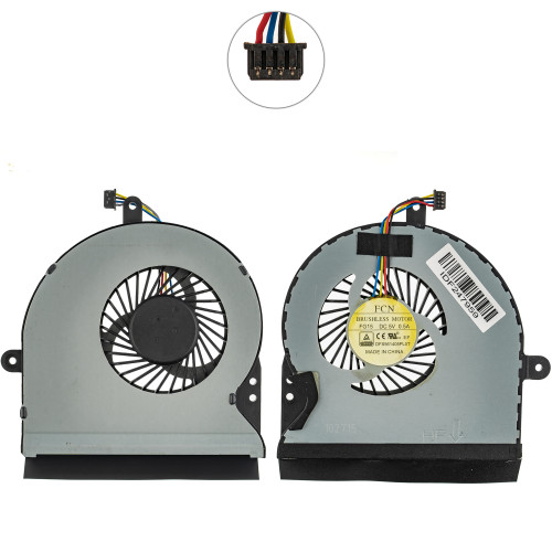 Оригинальный вентилятор для ноутбука ASUS G751JM (GPU FAN), G751JL, DC 5V 0.5A, 4pin (BRUSHLESS DFS561405PL0T) (Кулер)