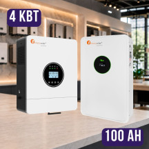 Комплект автономного енергоживлення: Felicity IVEM4024-II 24В 4 кВт+ Felicity FLA24100 25.6V 100Ah