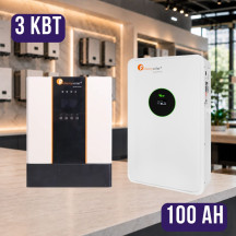 Комплект автономного енергоживлення: Felicity IVEM3024 3 кВт 24 В+  Felicity FLA24100 25.6V 100Ah