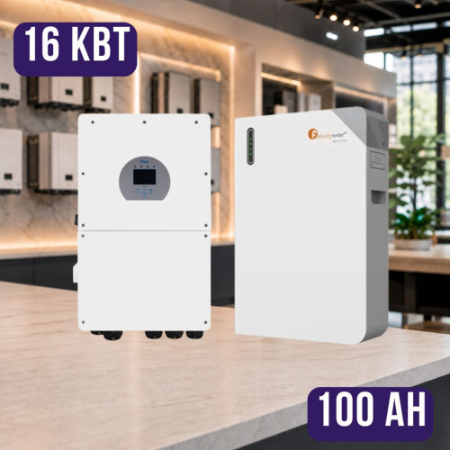 Комплект автономного енергоживлення: Deye SUN-16K-SG01LP1-EU-AM3-P WiFi 48 В 16 кВт+ Felicity FLB48100WG1-H 51.2V 100Ah, з підігрівом